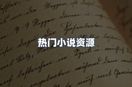 热门小说资源